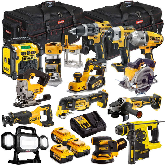 Dewalt 18V 14 Piece Power Tool Kit with 3 x 5.0Ah Battery & Charger T4TKIT-488