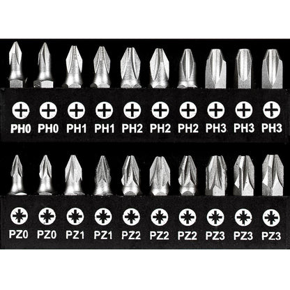 Kendo 101 Piece Screwdriver Bit & Socket Set with Bench Organiser Stand Multi Drive Tool Station