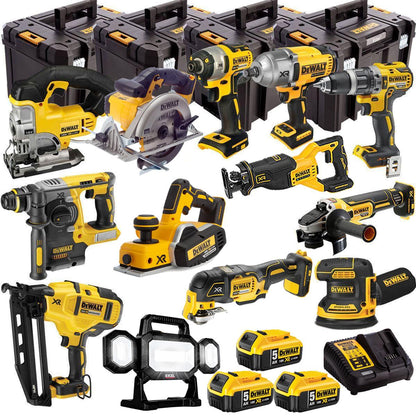 Dewalt 18V 13 Piece Power Tool Kit with 3 x 5.0Ah Batteries T4TKIT-4823