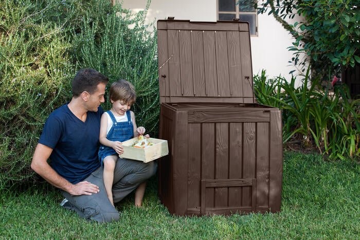 Keter DECO Wood Look 330L Composter - Brown