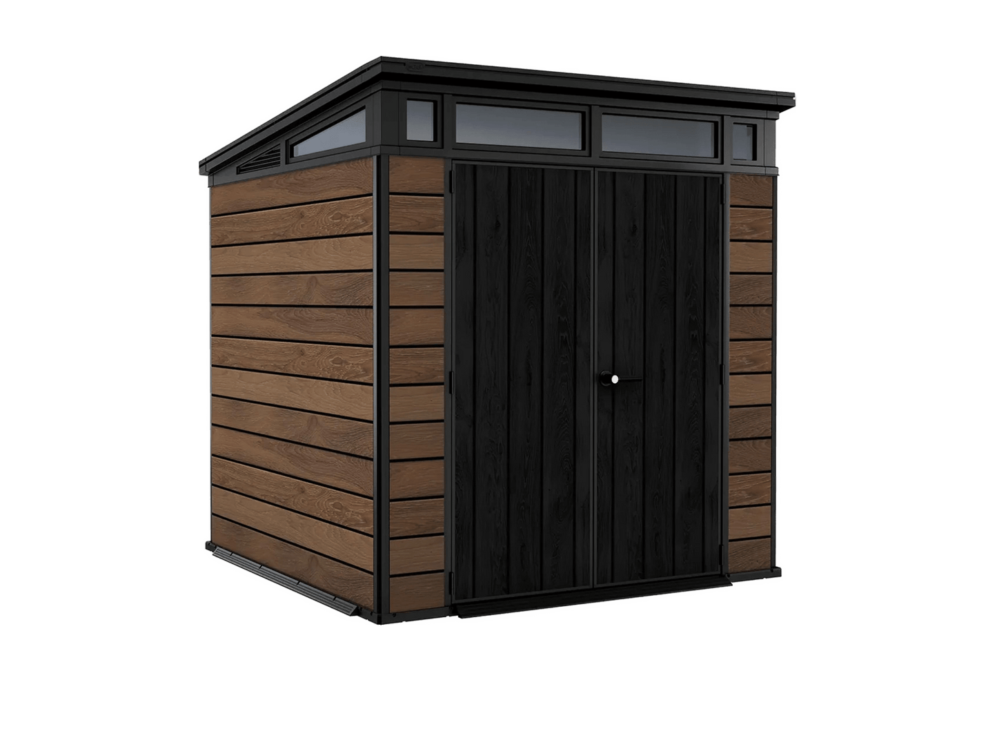 Keter Signature Pent 7x7 Shed - Walnut Look (2.2 x 2.2m)