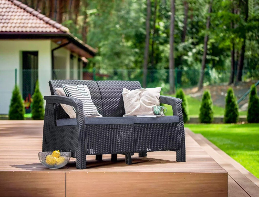 Keter Corfu 2 Seater Sofa