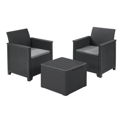 Keter Elodie Balcony Set - Graphite