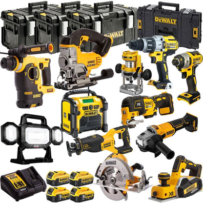 Dewalt 18V 12 Piece Combo Kit with 4 x Batteries & Charger T4TKIT-1317