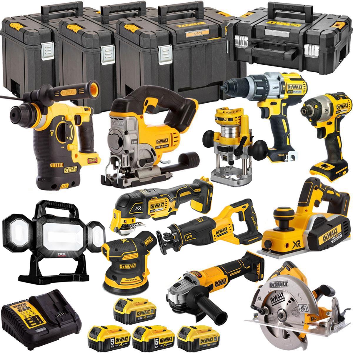 Dewalt 18V 12 Piece Combo Kit with 4 x Batteries & Charger T4TKIT-1333
