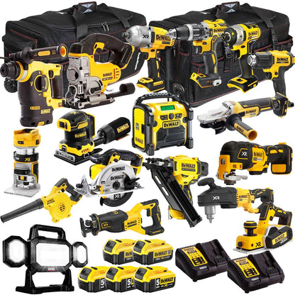 Dewalt 18V 18 Piece Combo Kit with 5 x Batteries & Charger T4TKIT-1315