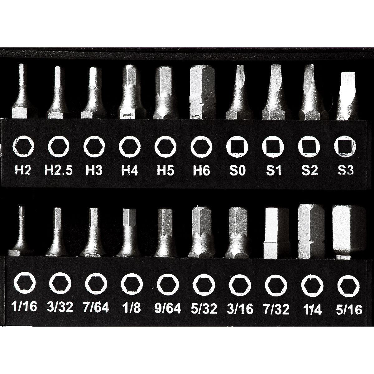 Kendo 101 Piece Screwdriver Bit & Socket Set with Bench Organiser Stand Multi Drive Tool Station