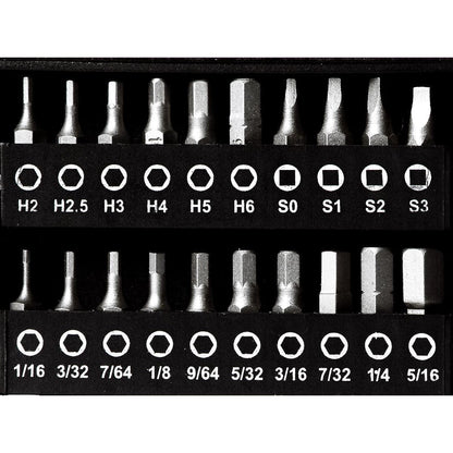 Kendo 101 Piece Screwdriver Bit & Socket Set with Bench Organiser Stand Multi Drive Tool Station