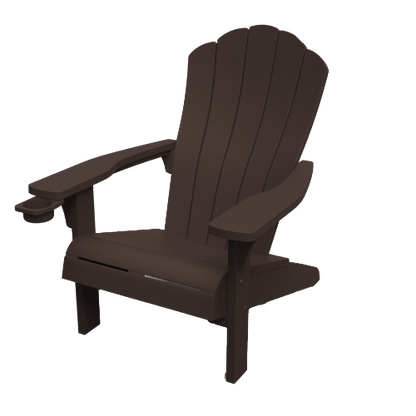Keter Everest Adirondack Chair- Movable Cupholder - Brown