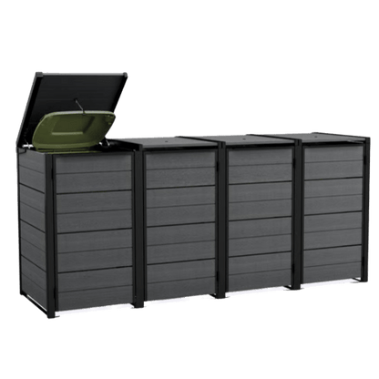 Keter Hideaway - 4 Bin (Grey)