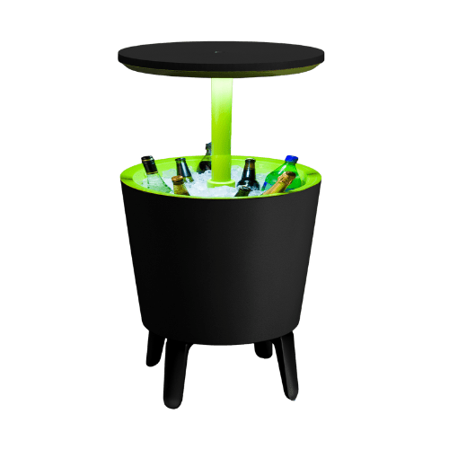 Keter Illuminated Cool Bar - Graphite/ Lime