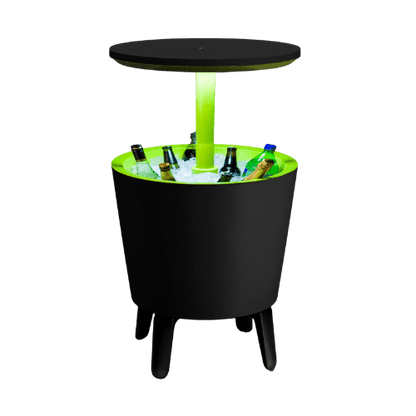Keter Illuminated Cool Bar - Graphite/ Lime