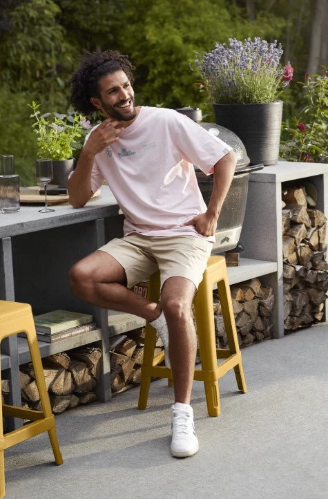Keter Lucca Indoor/Outdoor Bar Stool - Amber Yellow