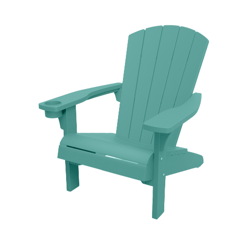 PRE ORDER: AUG. - Keter Alpine Adirondack Chair - Aqua Teal
