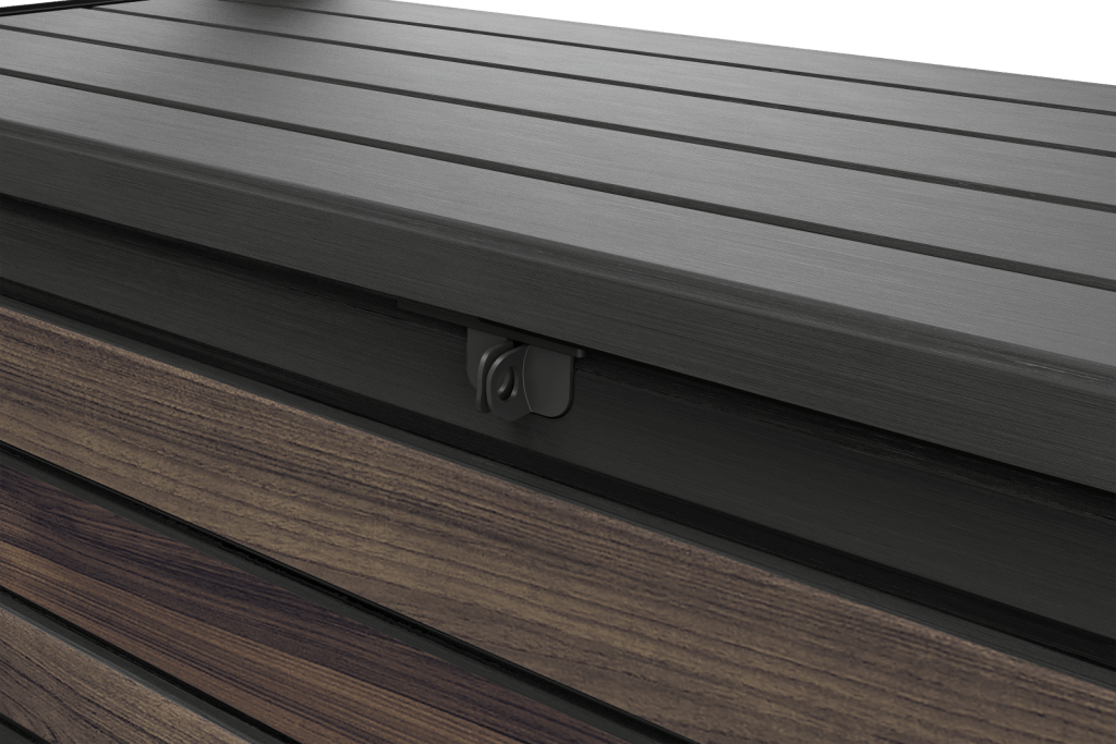 Keter Signature 630L Storage Box - Rosewood Look
