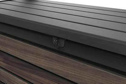 Keter Signature 630L Storage Box - Rosewood Look