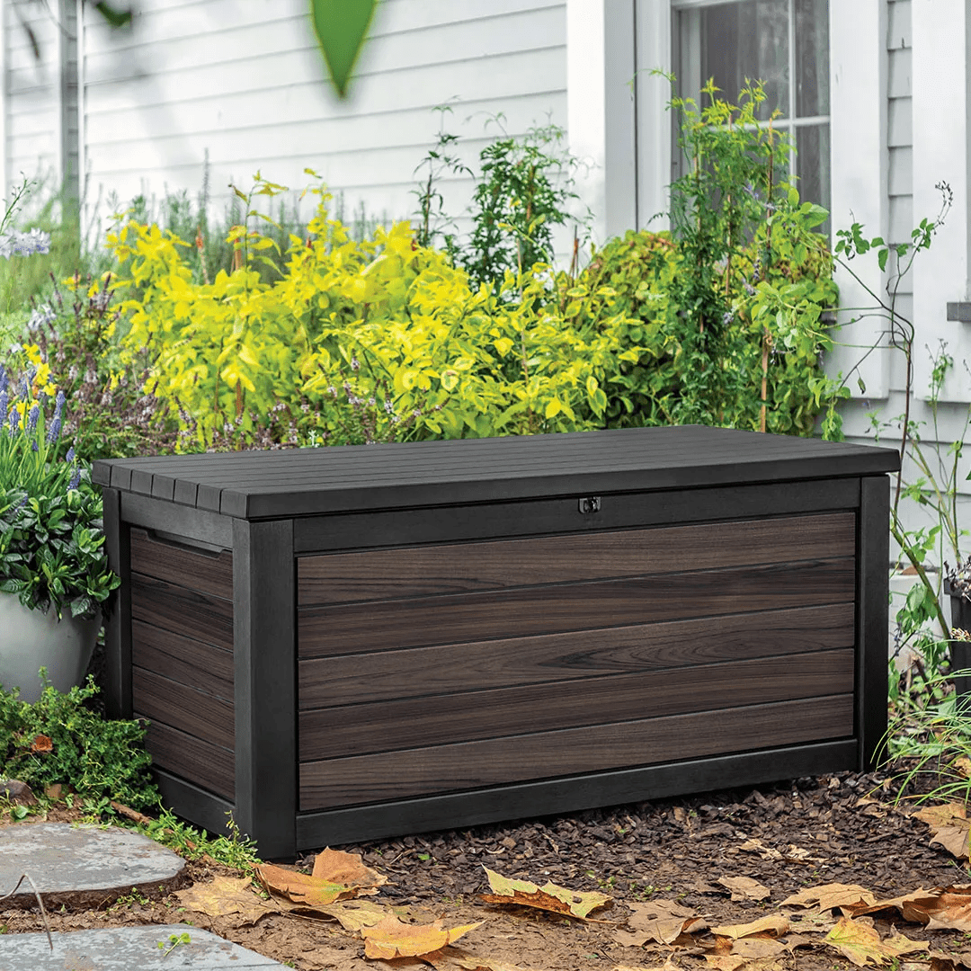 Keter Signature 630L Storage Box - Rosewood Look