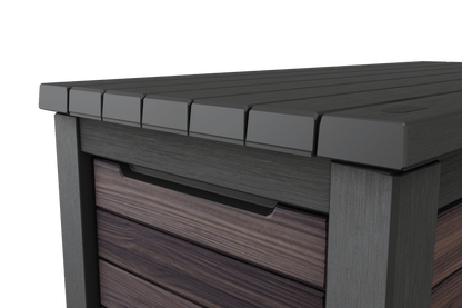 Keter Signature 630L Storage Box - Rosewood Look