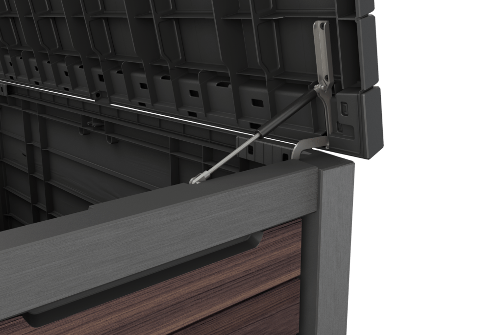 Keter Signature 630L Storage Box - Rosewood Look
