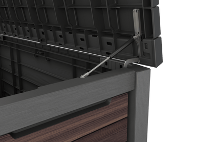 Keter Signature 630L Storage Box - Rosewood Look